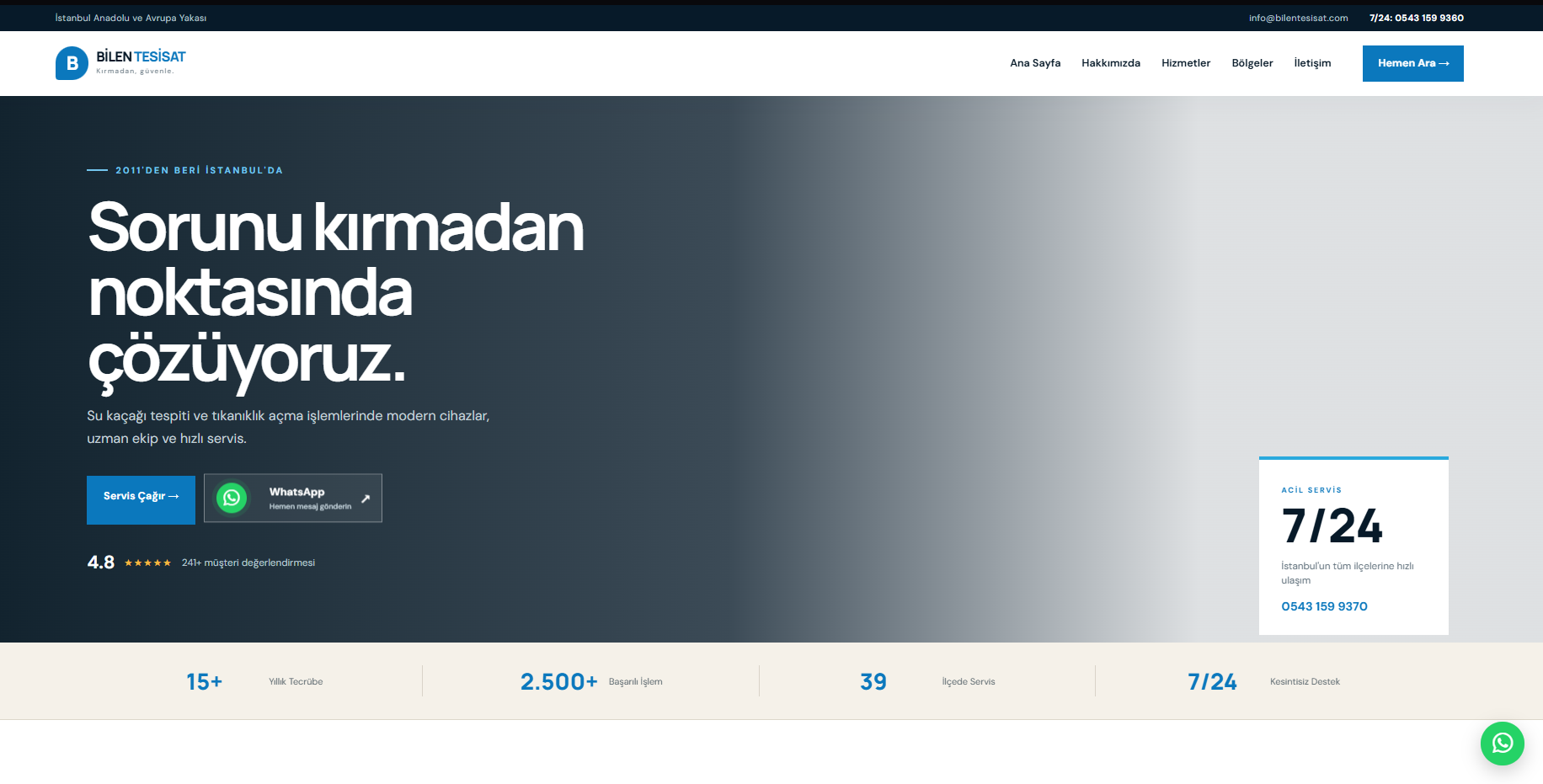 Bilen Tesisat - Kurumsal Web Sitesi